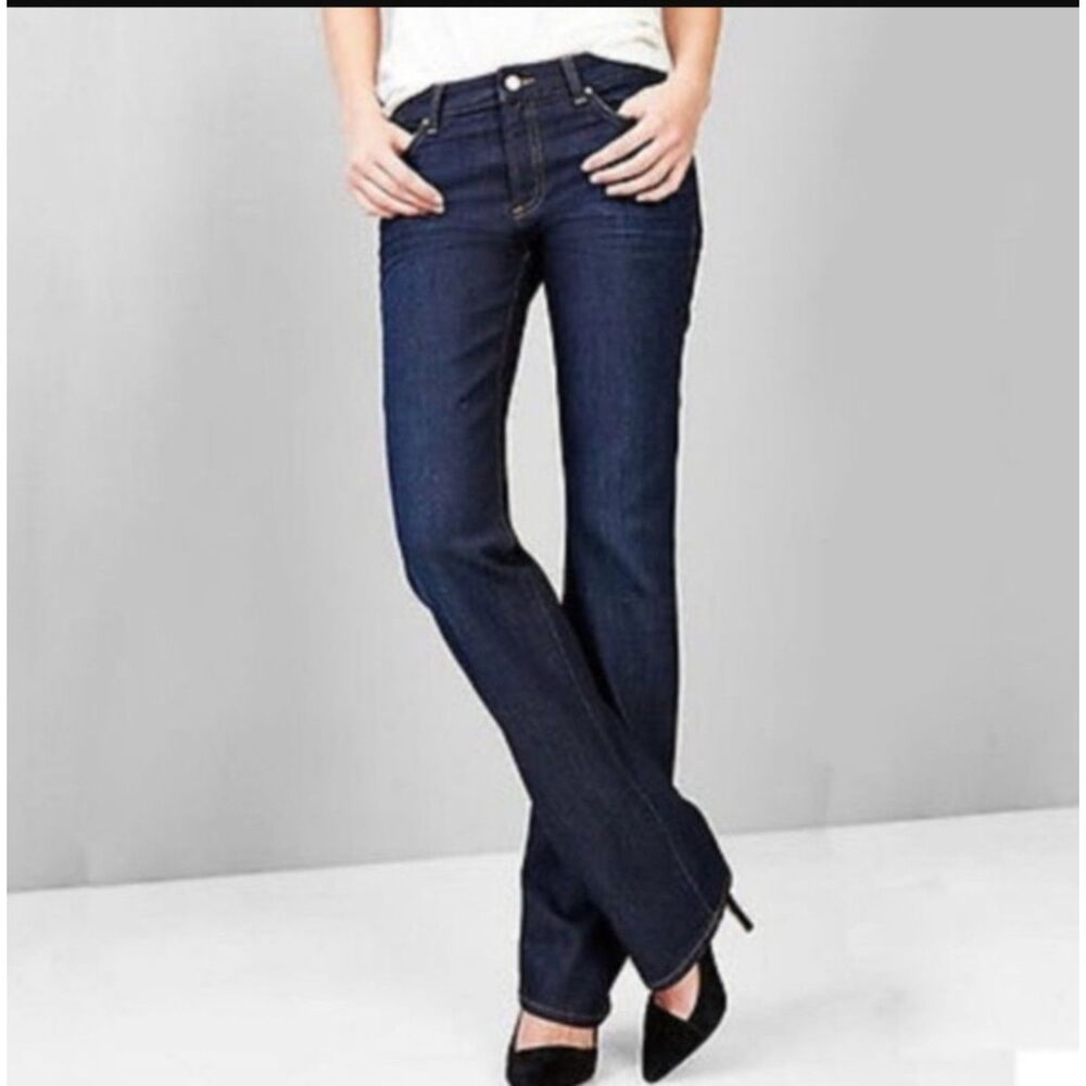 NWT Gap 1969 Perfect Boot Dark Wash Jeans Size 10 Short